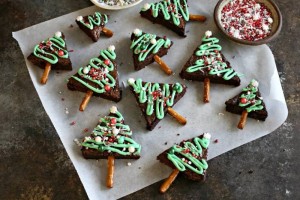 Christmas Tree Brownies